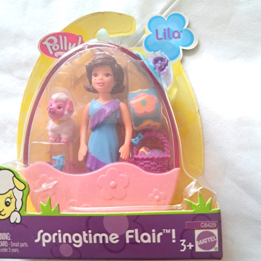 Polly Pocket Spring Time Flair Easter Egg Basket Cip And Carry